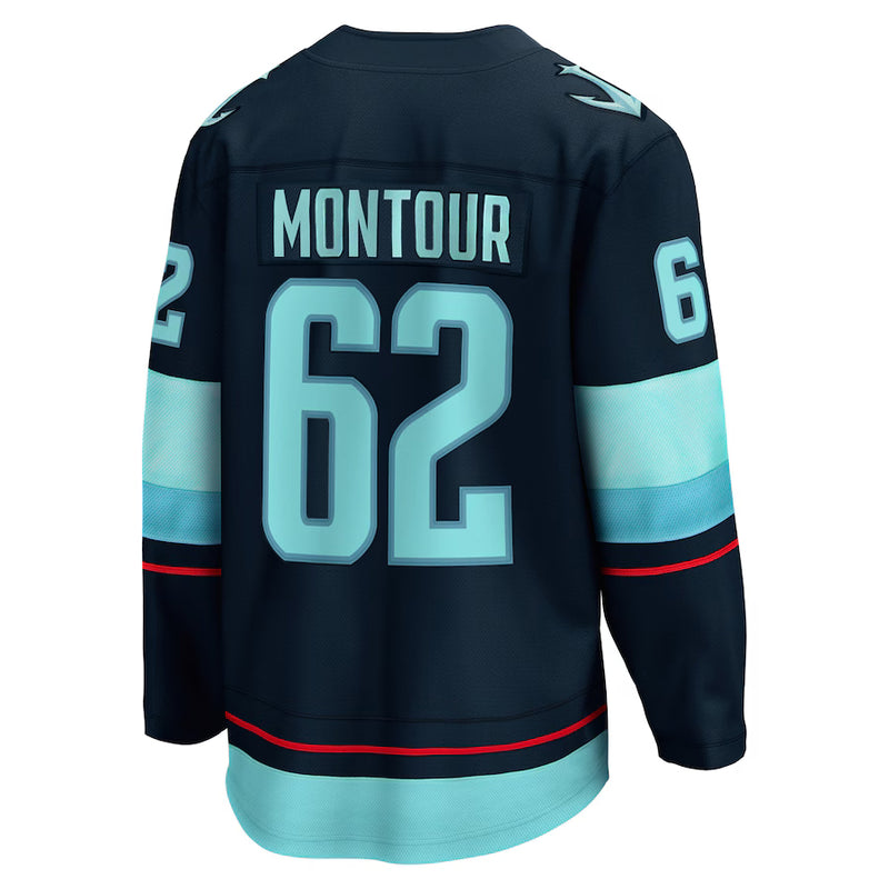 Load image into Gallery viewer, Brandon Montour Seattle Kraken NHL Fanatics Breakaway Home Jersey
