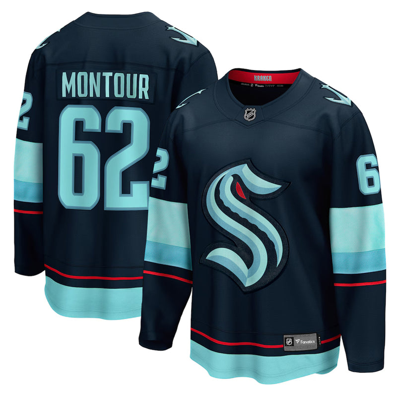 Load image into Gallery viewer, Brandon Montour Seattle Kraken NHL Fanatics Breakaway Home Jersey
