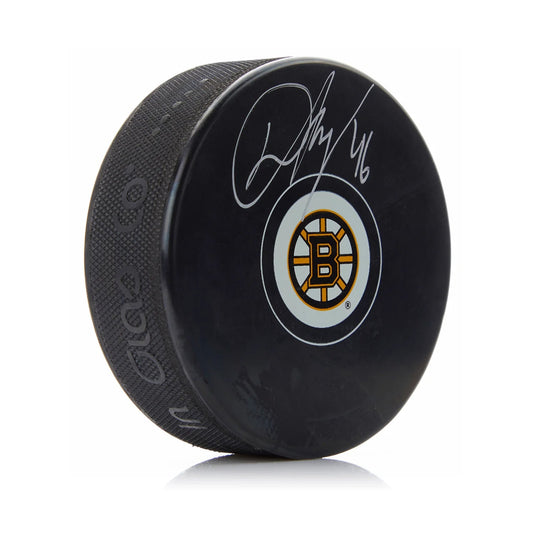 David Krejci Signed Boston Bruins Puck