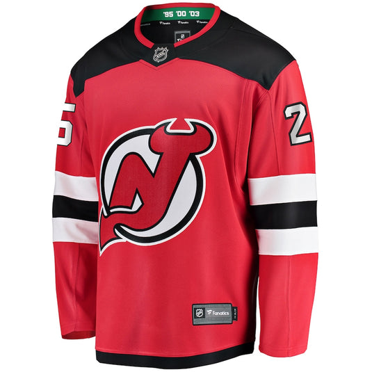 Jack Hughes New Jersey Devils NHL Fanatics Breakaway Maillot Domicile