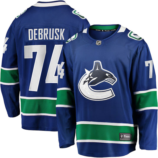 Jake DeBrusk Vancouver Canucks NHL Fanatics Breakaway Home Jersey