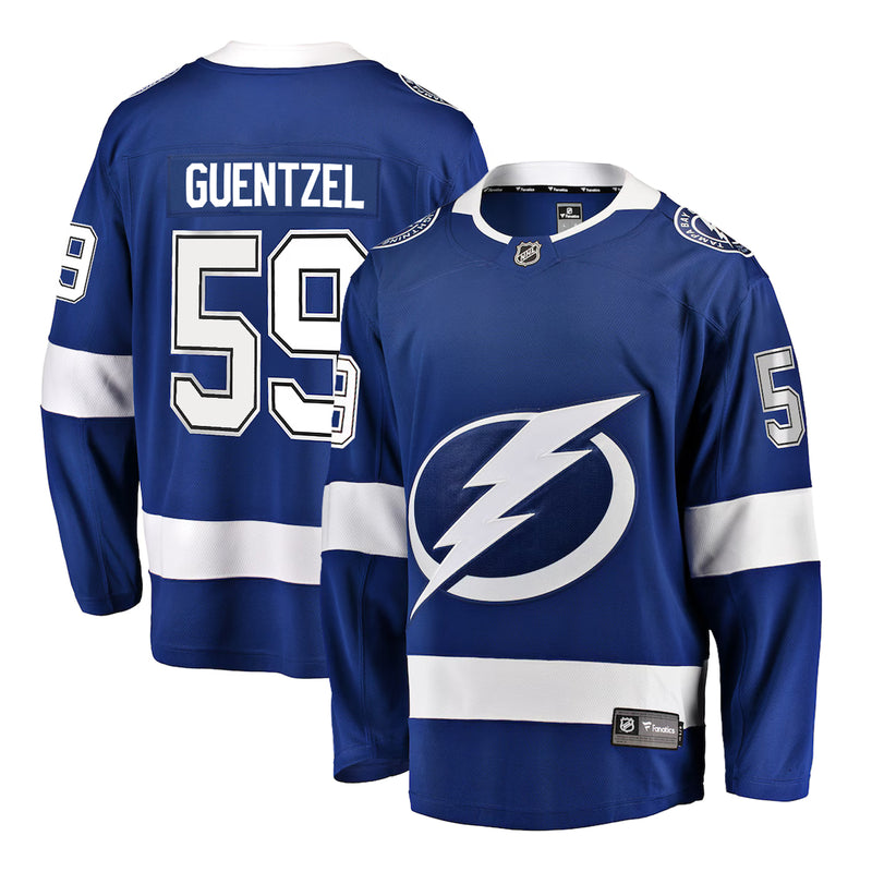 Load image into Gallery viewer, Jake Guentzel Tampa Bay Lightning NHL Fanatics Breakaway Home Jersey
