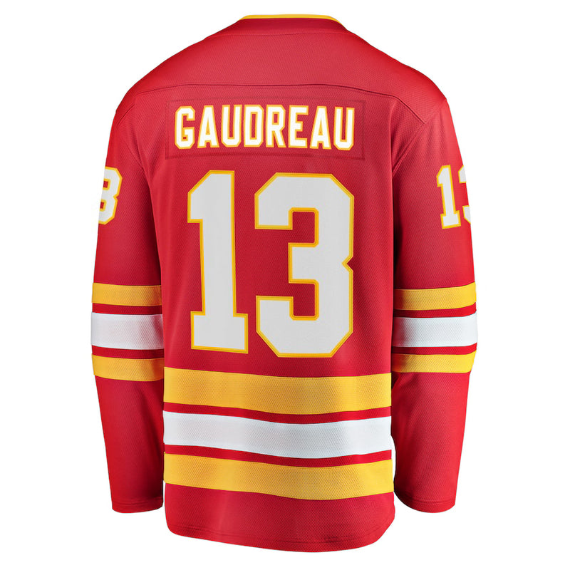 Chargez l&#39;image dans la visionneuse de la galerie, Johnny Gaudreau Maillot à domicile des fanatiques de la LNH des Flames de Calgary
