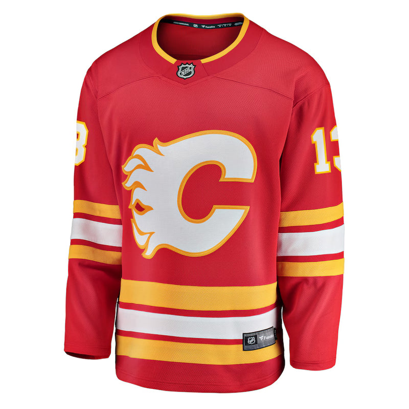 Chargez l&#39;image dans la visionneuse de la galerie, Johnny Gaudreau Maillot à domicile des fanatiques de la LNH des Flames de Calgary
