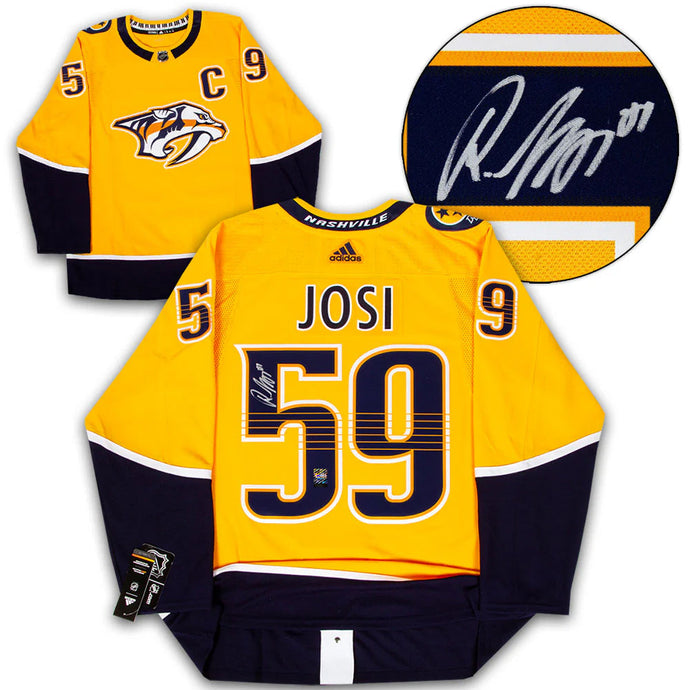 Roman Josi Signed Nashville Predators Home Jersey