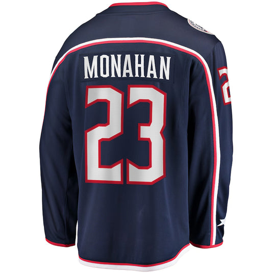 Sean Monahan Columbus Blue Jackets NHL Fanatics Breakaway Home Jersey