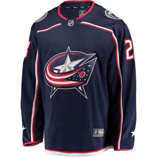 Sean Monahan Columbus Blue Jackets NHL Fanatics Breakaway Home Jersey