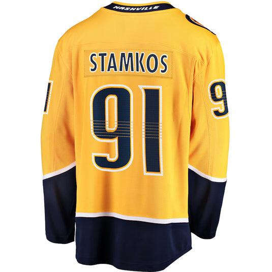 Maillot Domicile Breakaway des Fanatics de la LNH des Predators de Nashville de Juuse Saros