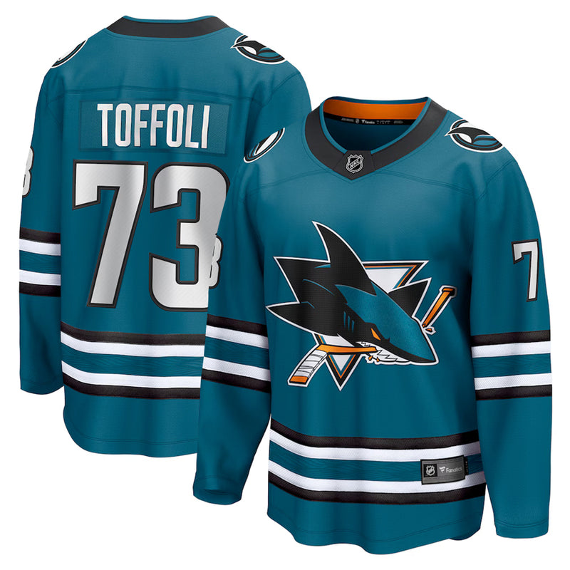 Load image into Gallery viewer, Tyler Toffoli San Jose Sharks NHL Fanatics Breakaway Home Jersey
