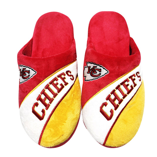 Pantoufles à gros logo NFL des Chiefs de Kansas City