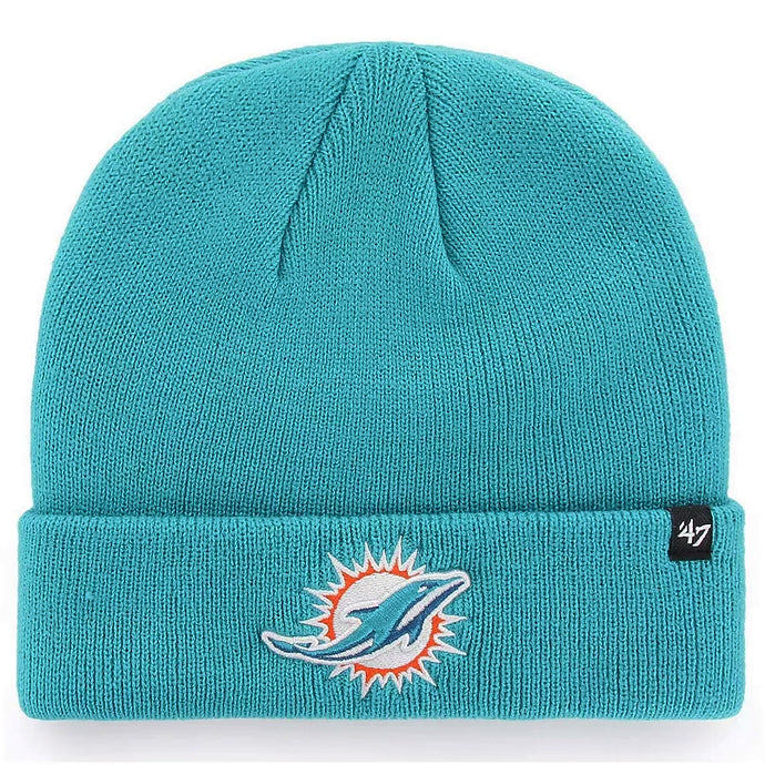 Miami Dolphins NFL Raised Cuffed Knit Beanie