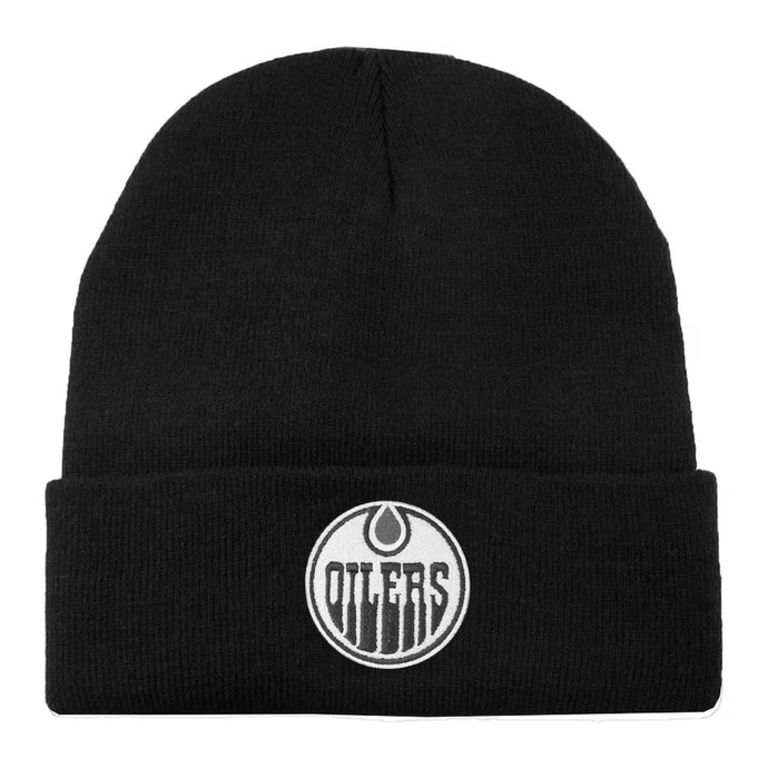 Edmonton Oilers NHL Basic Platinum Cuff Knit Beanie