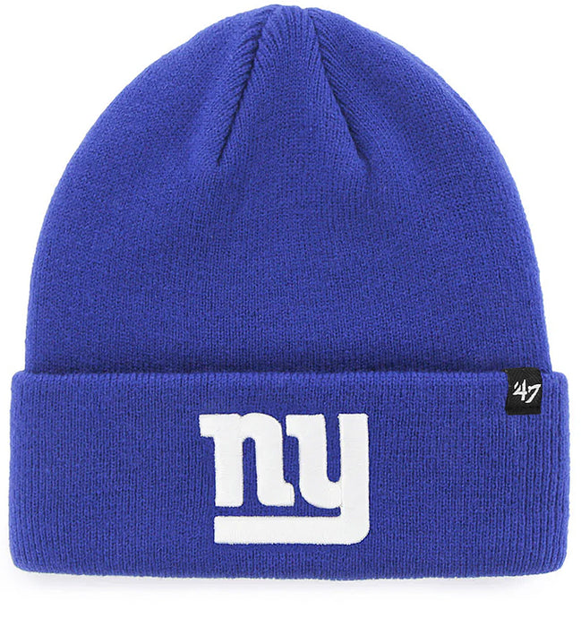 New York Giants NFL Raised Cuffed Knit Beanie