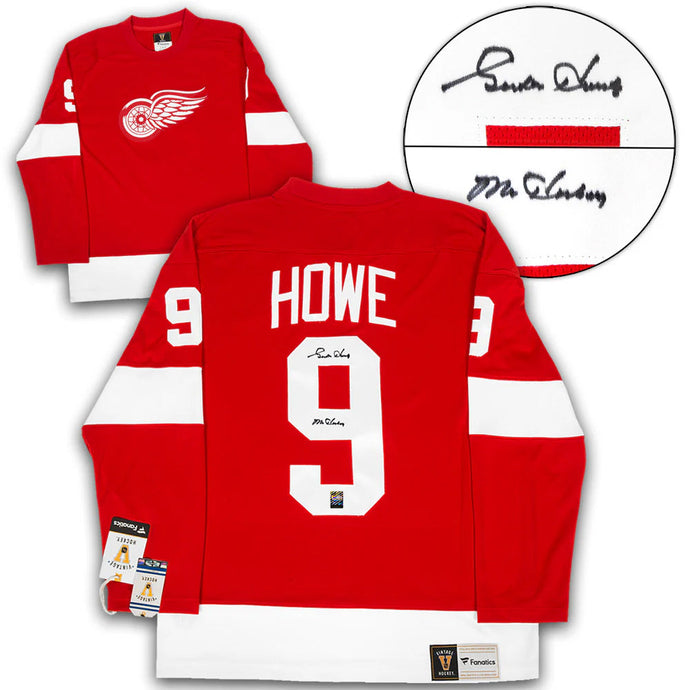 Gordie Howe Signed Detroit Red Wings Fanatics Vintage Jersey