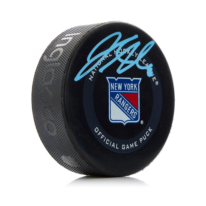 Jacob Trouba Signed New York Rangers Official Game Puck