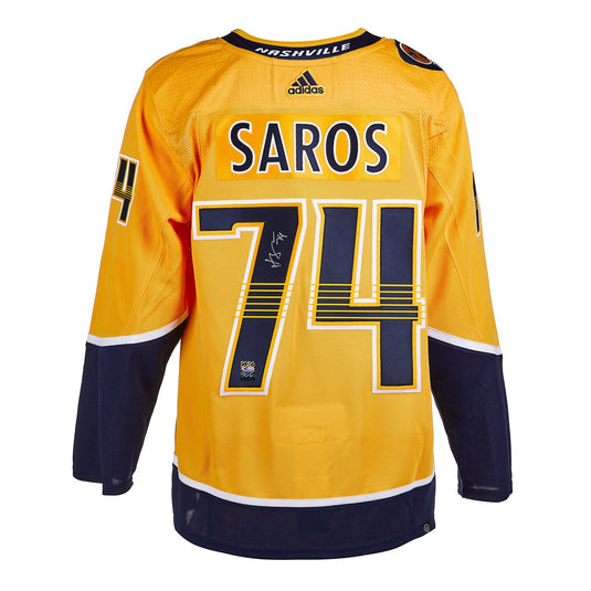 Juuse Saros Signed Nashville Predators Home Jersey