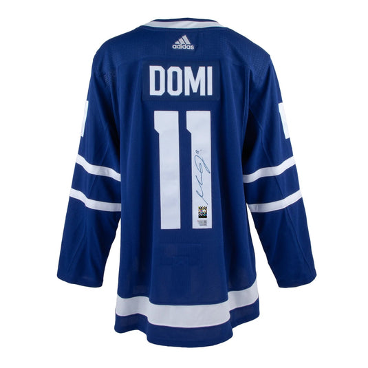 Max Domi Signed Toronto Maple Leafs Adidas Pro Home Jersey