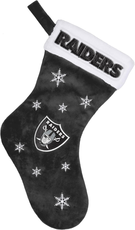 Las Vegas Raiders NFL Snowflake Stocking