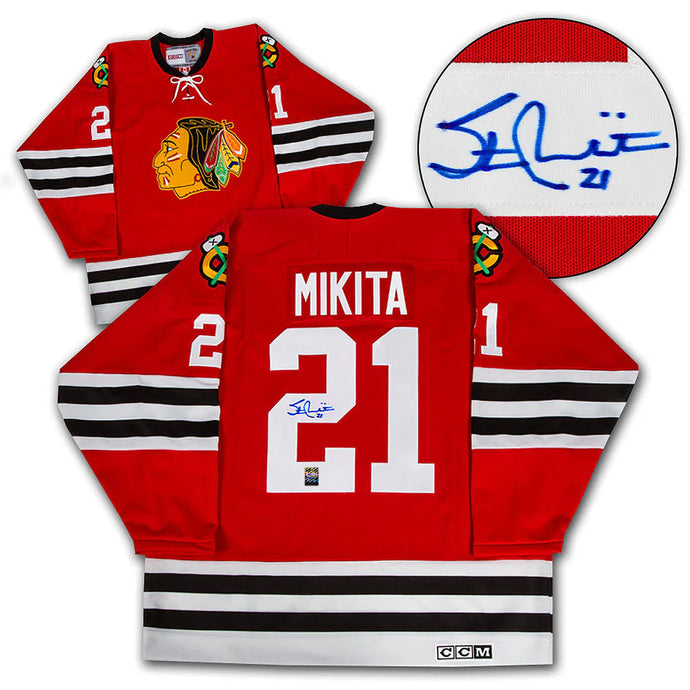 Stan Mikita Signed Chicago Blackhawks CCM Vintage Jersey