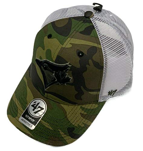 Toronto Blue Jays MLB Branson Camouflage Mesh '47 MVP Adjustable Cap