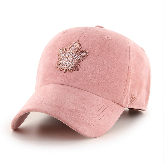 Women's Toronto Maple Leafs NHL Uptown Suede Pink Clean Up Cap