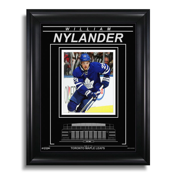 Photo encadrée gravée des Maple Leafs de Toronto William Nylander - Action Focus