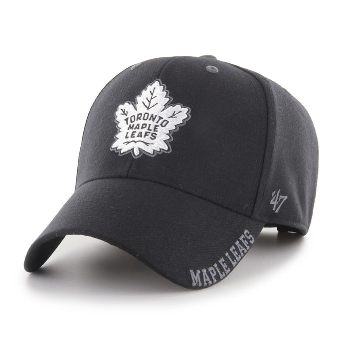 Casquette de dégivrage au charbon noir NHL des Maple Leafs de Toronto