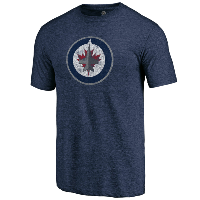 Load image into Gallery viewer, Winnipeg Jets NHL Distressed Vintage Primary Tri-Blend Tee
