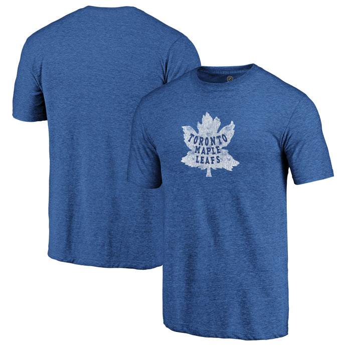 Toronto Maple Leafs NHL Distressed Vintage Primary Tri-Blend Tee