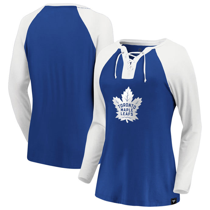 Ladies' Toronto Maple Leafs NHL Iconic Break Out Lacing Long Sleeve