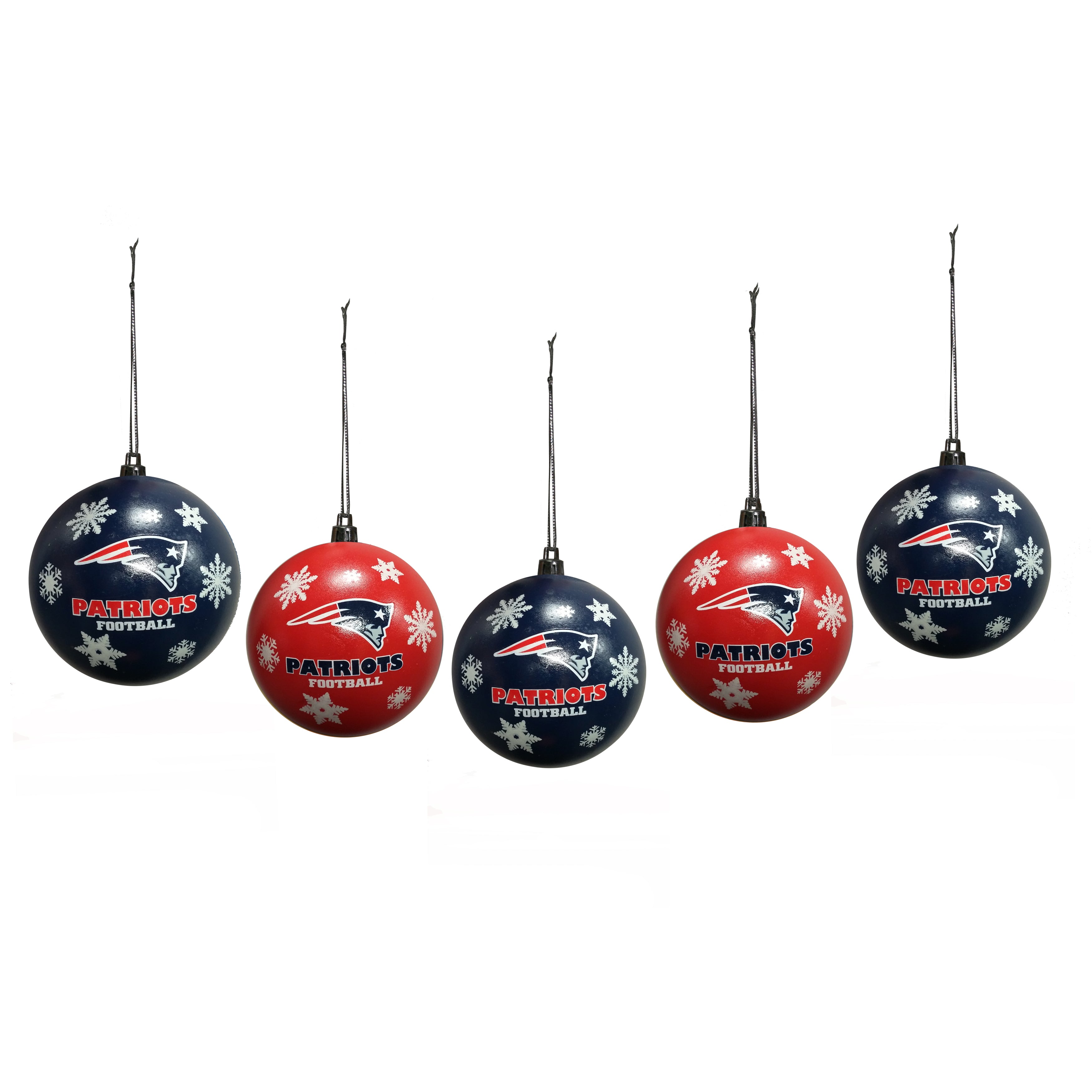 New England Patriots Snowflake Christmas Ornament