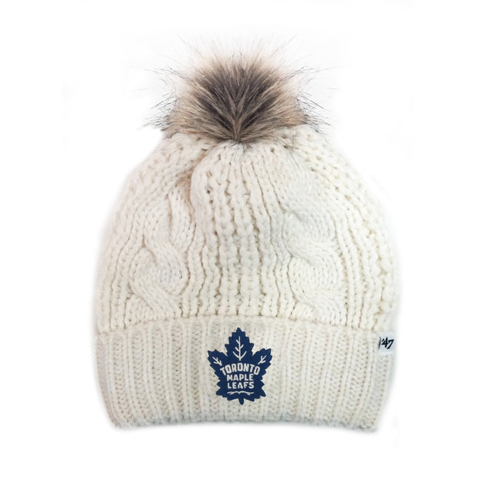 Tuque en tricot à revers Meeko NHL des Maple Leafs de Toronto pour femmes