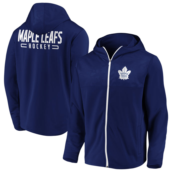 Sweat à capuche entièrement zippé NHL Defender Mission Primary des Maple Leafs de Toronto