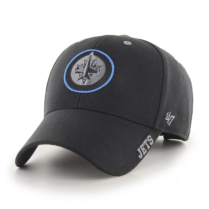 Casquette de dégivrage au charbon noir de la LNH des Jets de Winnipeg